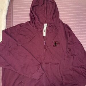 PINK Victoria's Secret Maroon Hoodie